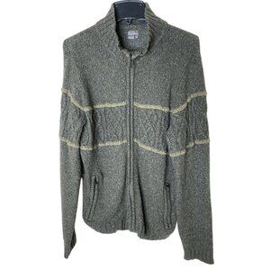 Royal Robbins M Wool-Blend Zip Cardigan Jacket Grandpa Sweater Vintage